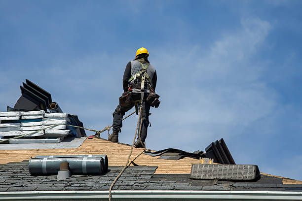 Professional Metal Roofing technician working in Pompton Plains, NJ